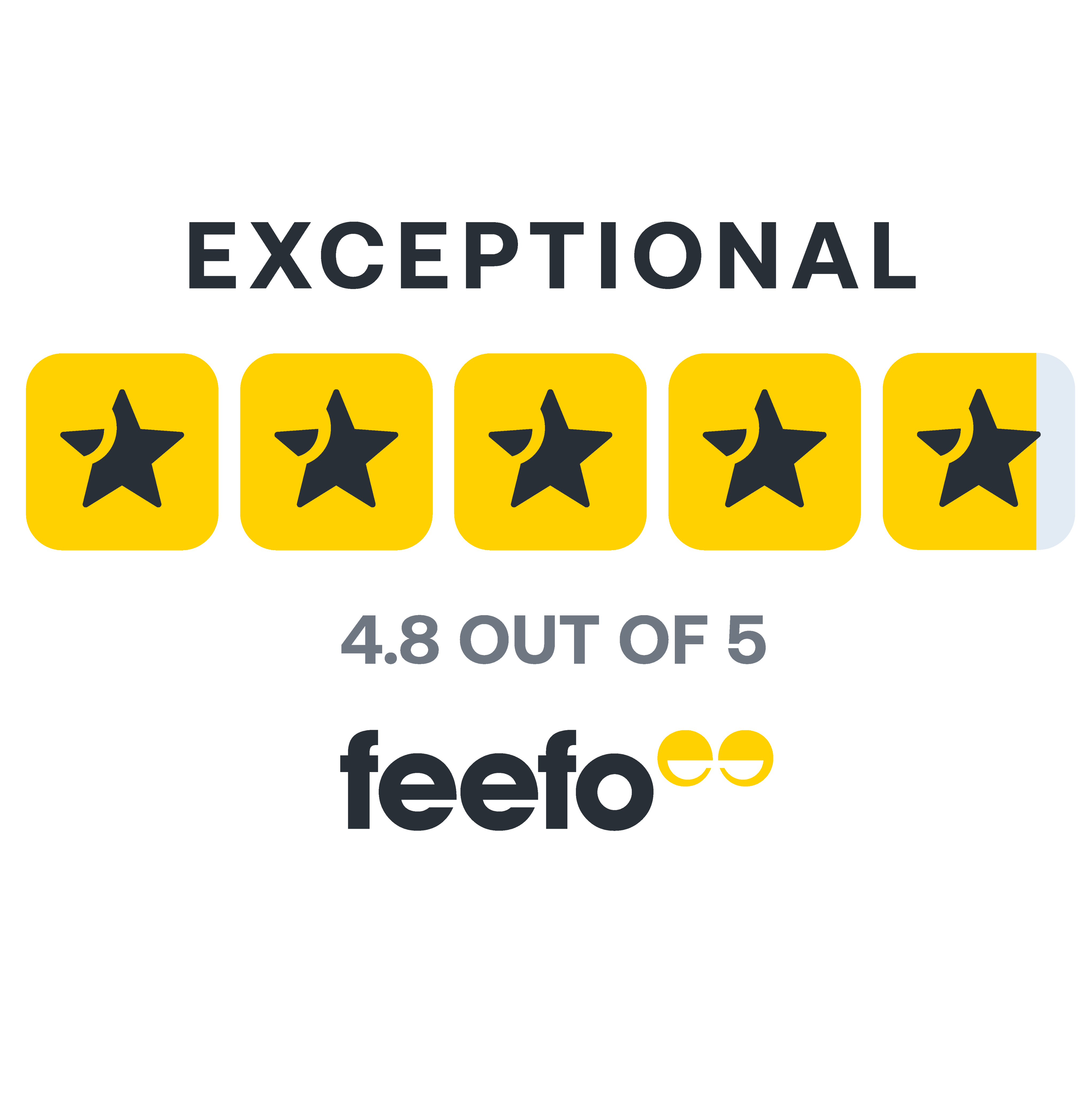 Feefo Exceptional Rating